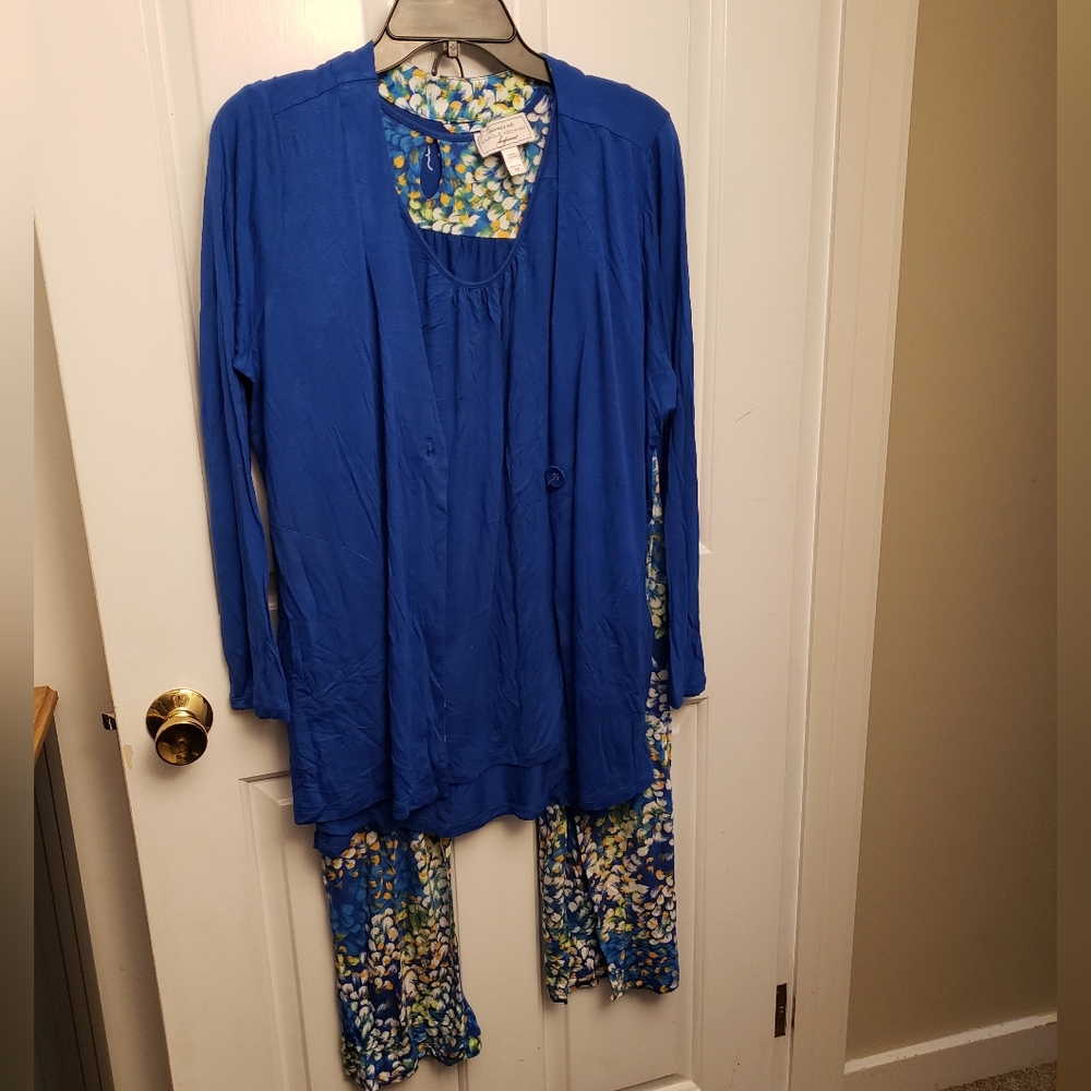 New 3 piece Carole Hochman pj set